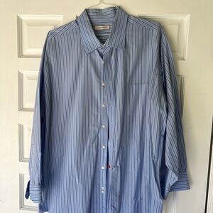 Joseph Abboud Men's Blue Striped Shirt